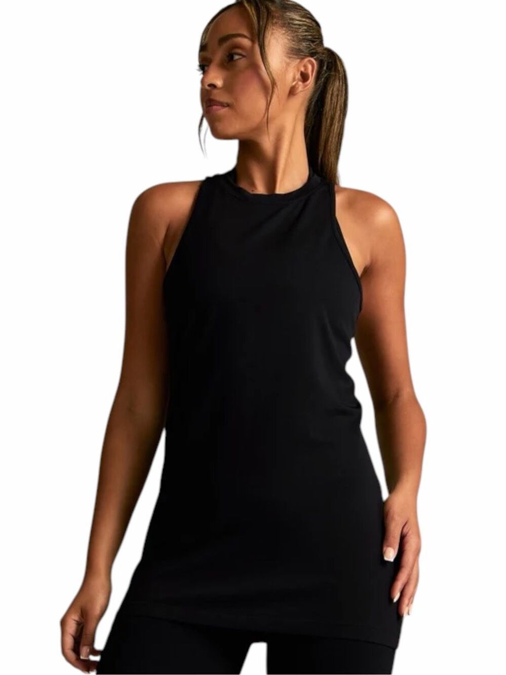 ATHLETA Limitless Tank Solid Black Small Style #372544